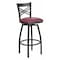 Flash Furniture Swivel Batstool, X Back, Burgundy Seat XU-6F8B-XSWVL-BURV-GG - alternate 1