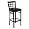 Flash Furniture Restaurant Stool, Window Back, Black Seat XU-DG6R7BWIN-BAR-BLKV-GG - alternate 1