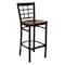 Flash Furniture Restaurant Stool, Window Back, Mahgny Sea XU-DG6R7BWIN-BAR-MAHW-GG - alternate 1