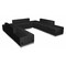 Flash Furniture 7 pcs. Living Room Set, 25-1/4" to 102-1/2" x 27", Upholstery Color: Black ZB-803-660-SET-BK-GG - alternate 1