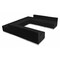 Flash Furniture 8 pcs. Living Room Set, 25-1/4" to 102-1/2" x 27", Upholstery Color: Black ZB-803-710-SET-BK-GG - alternate 1