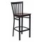 Flash Furniture Restaurant Stool, School Back, Mah Seat XU-DG6R8BSCH-BAR-MAHW-GG - alternate 1