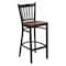 Flash Furniture Restaurant Stool, Vertical Back, Chy Seat XU-DG-6R6B-VRT-BAR-CHYW-GG - alternate 1