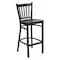 Flash Furniture Restaurant Stool, Vertical Back, Mah Seat XU-DG-6R6B-VRT-BAR-MAHW-GG - alternate 1