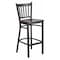 Flash Furniture Restaurant Stool, Vertical Back, Wal Seat XU-DG-6R6B-VRT-BAR-WALW-GG - alternate 1