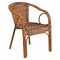 Flash Furniture Brown Rattan Patio Chair with Dark Red Frame SDA-AD632009D-1-GG - alternate 1