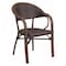 Flash Furniture Dark Brown Rattan Patio Chair with Red Frame SDA-AD642003R-2-GG - alternate 1