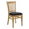 Flash Furniture Hercules Restaurant Chair, Wood Back, 17-1/2 in W 20-3/4" L 34-1/2" H XU-DGW0008VRT-NAT-BLKV-GG - alternate 1