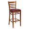 Flash Furniture Stool, Ladder Back, Cherry Wd w/Burg Viny XU-DGW0005BARLAD-CHY-BURV-GG - alternate 1