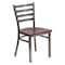 Flash Furniture Hercules Restaurant Chair, 16-1/2 in W 17" L 32-1/4" H XU-DG694BLAD-CLR-MAHW-GG - alternate 1