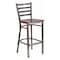 Flash Furniture Barstool, Ladder Back, Clr w/Mahogany Sea XU-DG697BLAD-CLR-BAR-MAHW-GG - alternate 1