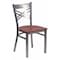 Flash Furniture Hercules Restaurant Chair, Wood Back, 16-1/2 in W 17" L 32-1/4" H XU-6FOB-CLR-CHYW-GG - alternate 1
