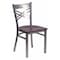 Flash Furniture Hercules Restaurant Chair, Wood Back, 16-1/2 in W 17" L 32-1/4" H XU-6FOB-CLR-MAHW-GG - alternate 1