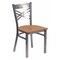 Flash Furniture Hercules Restaurant Chair, Wood Back, 16-1/2 in W 17" L 32-1/4" H XU-6FOB-CLR-NATW-GG - alternate 1
