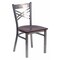 Flash Furniture Hercules Restaurant Chair, Wood Back, 16-1/2 in W 17" L 32-1/4" H XU-6FOB-CLR-WALW-GG - alternate 1