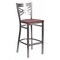 Flash Furniture Restaurant Barstool, Metal X Bck, Chy Woo XU-6F8B-CLR-BAR-CHYW-GG - alternate 1