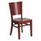 Flash Furniture Lacey Restaurant Chair, 17-1/4 in W 20-1/2" L 33-1/2" H XU-DG-W0094B-MAH-MAH-GG - alternate 1