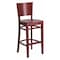 Flash Furniture Barstool, Solid Back, Mahogany Wood XU-DG-W0094BAR-MAH-MAH-GG - alternate 1