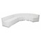 Flash Furniture 4 pcs. Living Room Set, 25-1/4" to 89-1/2" x 27", Upholstery Color: White ZB-803-760-SET-WH-GG - alternate 1