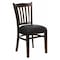Flash Furniture Hercules Restaurant Chair, Wood Back, 17-1/2 in W 20-3/4" L 34-1/2" H XU-DGW0008VRT-WAL-BLKV-GG - alternate 1