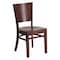 Flash Furniture Lacey Restaurant Chair, 17-1/4 in W 20-1/2" L 33-1/2" H XU-DG-W0094B-WAL-WAL-GG - alternate 1