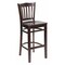 Flash Furniture Wood Barstool, Walnut, Vertical Slat Back XU-DGW0008BARVRT-WAL-GG - alternate 1