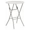 Flash Furniture Round Fold Bar Table, Plastic, Rnd, White, 32", Plastic Top, White RB-32RB-BAR-GW-GG - alternate 1