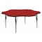 Flash Furniture Flower Activity Table, Laminate, Red XU-A60-FLR-RED-T-P-GG - alternate 1