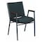 Flash Furniture Fabric Stack Chair w/Arms, Green XU-60154-GN-GG - alternate 1