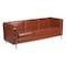 Flash Furniture Cognac Leather Sofa, 28-1/2" x 27-1/2" ZB-REGAL-810-3-SOFA-COG-GG - alternate 1