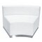 Flash Furniture Hercules Alon Concave Chair, White Back, 41-1/2 in W 25-1/4" L 27" H, Leather Seat ZB-803-INSEAT-WH-GG - alternate 1