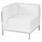 Flash Furniture Hercules Imagination Chair, White Back, 28-1/2 in W 28-1/2" L 27-1/2" H, Leather Seat ZB-IMAG-LEFT-CORNER-WH-GG - alternate 1
