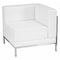 Flash Furniture Hercules Imagination Chair, White Back, 28-1/2 in W 28-1/2" L 27-1/2" H, Leather Seat ZB-IMAG-RIGHT-CORNER-WH-GG - alternate 1