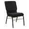 Flash Furniture Dot Fabric Church Chair, Black XU-CH-60096-BK-BAS-GG - alternate 1