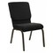 Flash Furniture Dot Fabric Church Chair, Black XU-CH-60096-BK-GG - alternate 1