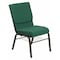Flash Furniture Fabric Church Chair w/Book Rack, Green XU-CH-60096-GN-BAS-GG - alternate 1