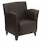 Flash Furniture Hercules Roman Lounge Chair, 30 in W 27" L 34" H, Flared, Leather Seat ZB-ROMAN-BROWN-GG - alternate 1