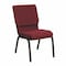Flash Furniture Fabric Church Chair, Gold Frame, Burgundy XU-CH-60096-BY-GG - alternate 1