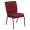 Flash Furniture Fabric Church Chair, Silver Frame, Brgundy XU-CH-60096-BY-SILV-GG - alternate 1