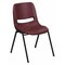 Flash Furniture Stack Chair, Plastic, Burgundy RUT-EO1-BY-GG - alternate 1