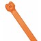Panduit Cable Tie, 14-1/2 in L, 4 in Max Bundle Dia., Orange, Nylon 6/6, 120 lb Strength, 250 PK PLT4H-TL3 - alternate 1