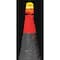 Zoro Select Safety Cone, LED Flashing, Red, Plastic 3393-00002 - alternate 2