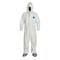 Dupont Tyvek 400 Hooded Disposable Coverall, Attached Skid-Resistant Boots, Medium, White, PK25 TY122SWHMD002500 - alternate 1