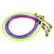 Jb Industries Manifold Hose Set, Low Loss, Connection Size 1/4 in Female, 30 Deg Angle, Number of Hoses 3, 60 in L CCLS-60 - alternate 1