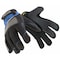 Hexarmor Chrome Series(R) Cut-Resistant Mechanics Gloves, Faux Leather Palm, S, Black/Blue 4018-S (7) - alternate 3
