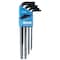 Eklind 9-Piece Hex Key Set, L, Long, 2 Tips, Metric, Steel, Black Oxide, Plastic Case, 13609 13609 - alternate 1