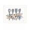 Homeroots Fall Floral Baking Utensils 1 White Framed Print Kitchen Wall Art 407835 - alternate 1