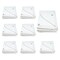 Mytee Products 8 Pack 6'x8ft White Heavy Duty Canvas Tarp 12oz - Water Resistant & Breathable, 8PK CT6-8-Wx8 - alternate 8