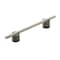 Amerock Transcendent 5-1/16 in 128 mm Center-to-Center Matte Black/Silver Champagne Cabinet Pull BP7414128MBSC - alternate 1