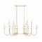 Z-Lite Allistair 16-Light Linear Chandelier, 30.75 in W, Modern Gold 352-56L-MGLD - alternate 1